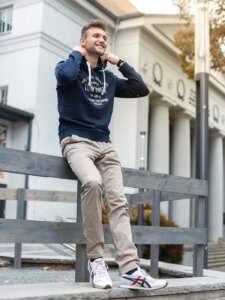 Kombination Blau Beige