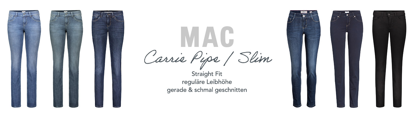 MAC Jeans Carrie Pipe/Slim | Gr.: 34-46, Längen: 26-34